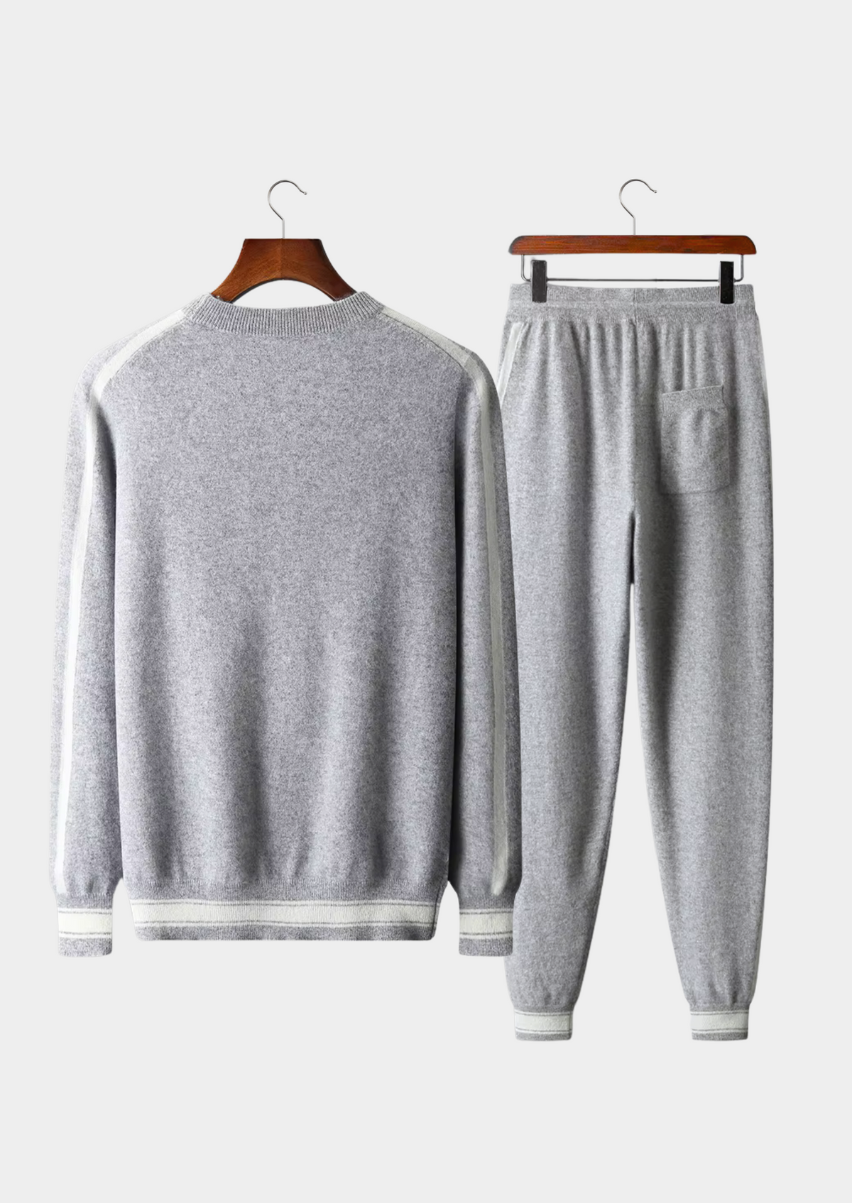 Premium Cashmere Light Gray Vienna Leisure Set, view 2