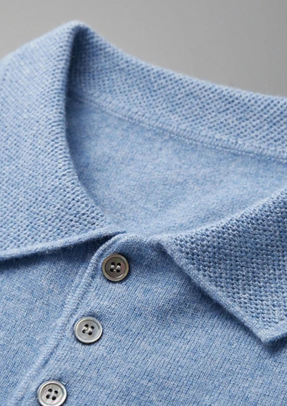 Premium Cashmere Classic Polo Shirt, view 4