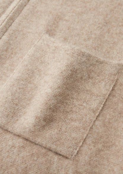 Premium Cashmere Zipper Cardigan, view 6