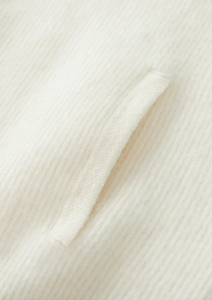 Pure Extra-Fine Merino Wool Ribbed Zipper Cardigan, view 7