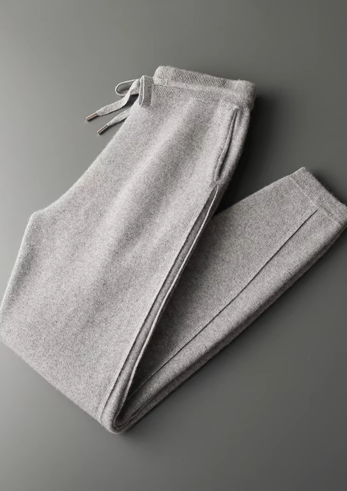 Premium Cashmere Slim Trousers, view 3