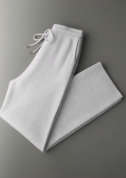 Premium Cashmere Relaxed Trousers, view 3