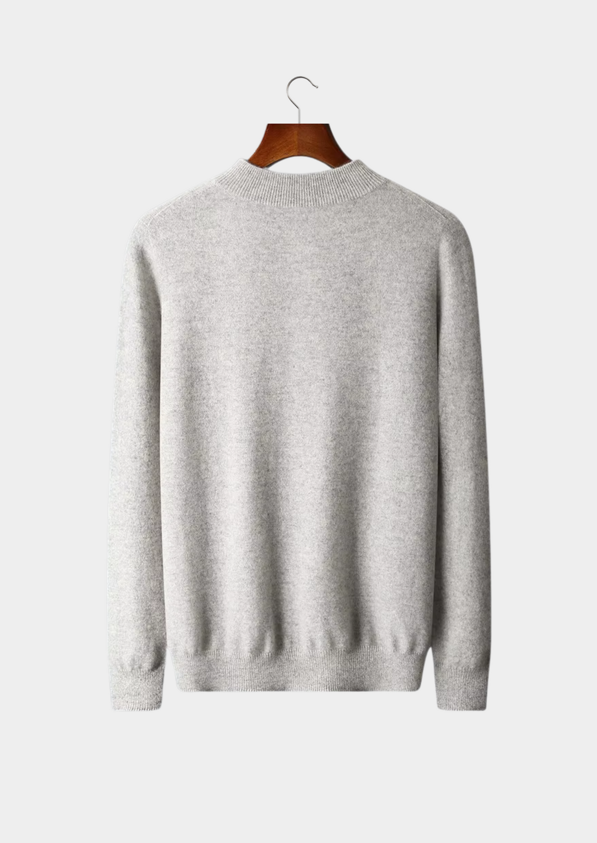 Pure Extra-Fine Merino Wool Classic Mockneck, view 2