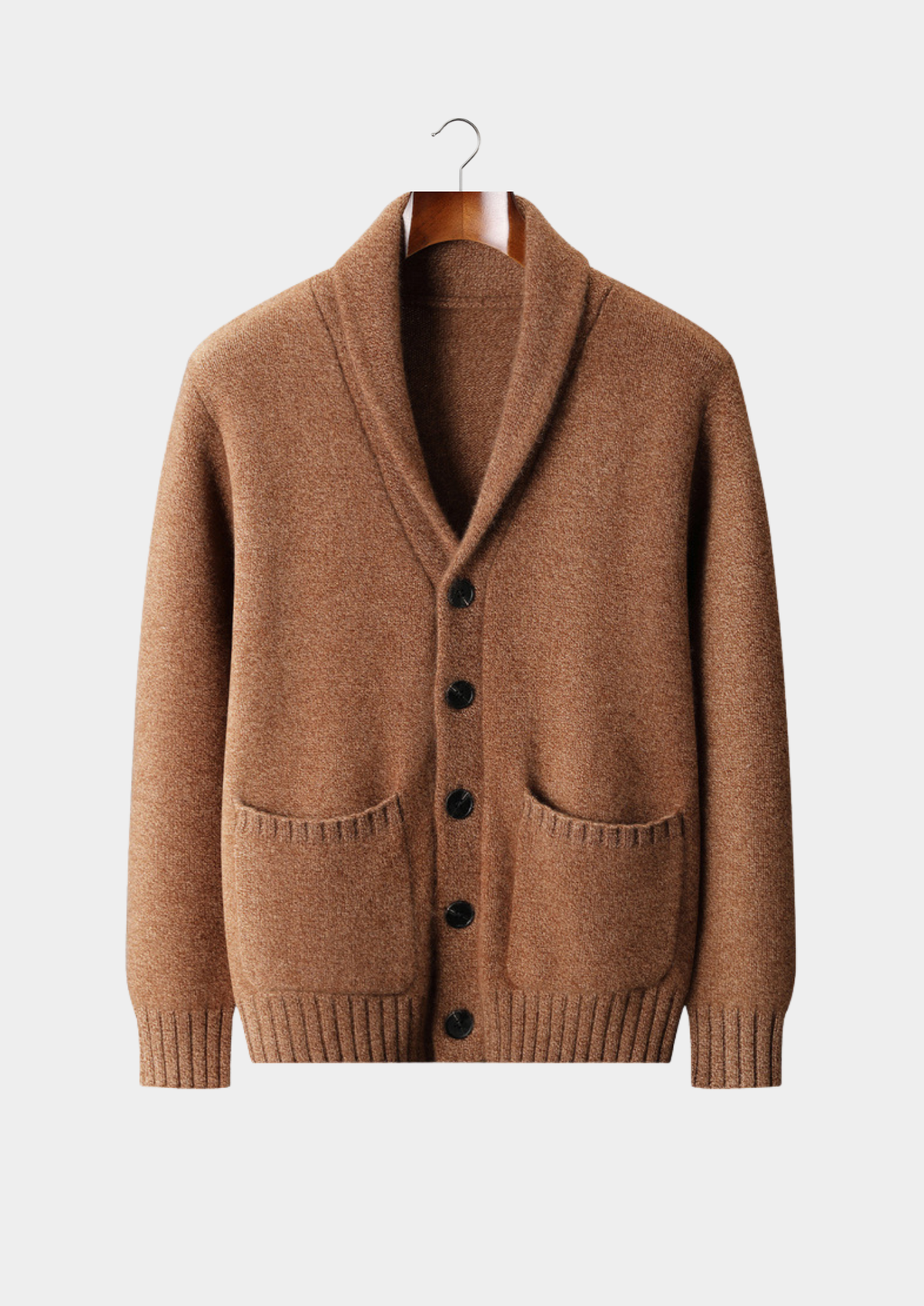 Pure Cashmere Shawl Collar Cardigan, view 1