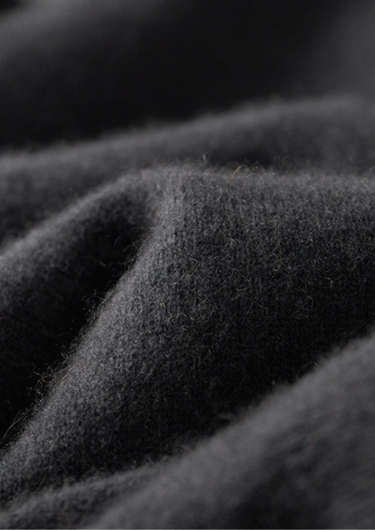 Pure Cashmere Dark Gray Dual Zip Cardigan, view 5