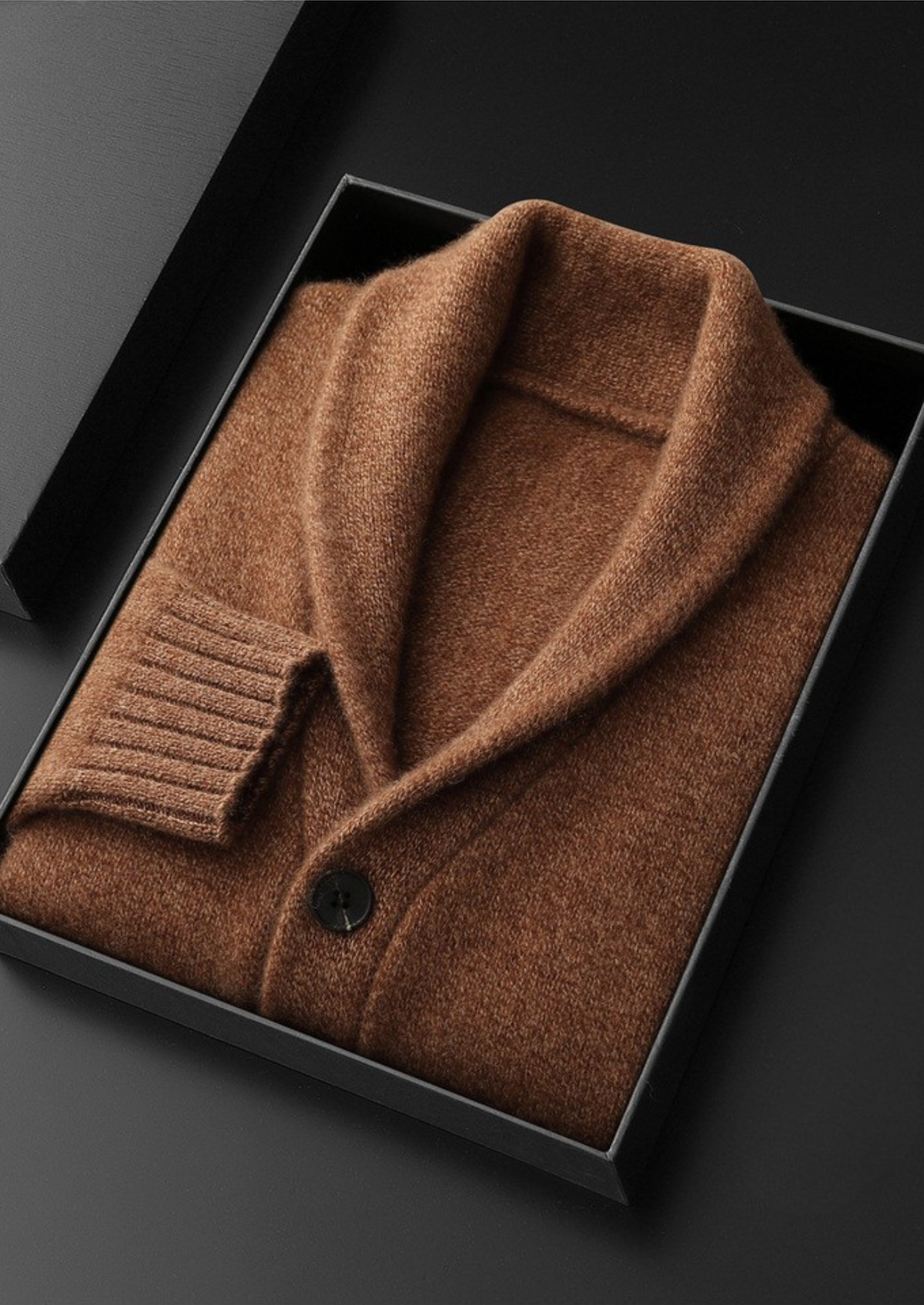 Pure Cashmere Shawl Collar Cardigan, view 3
