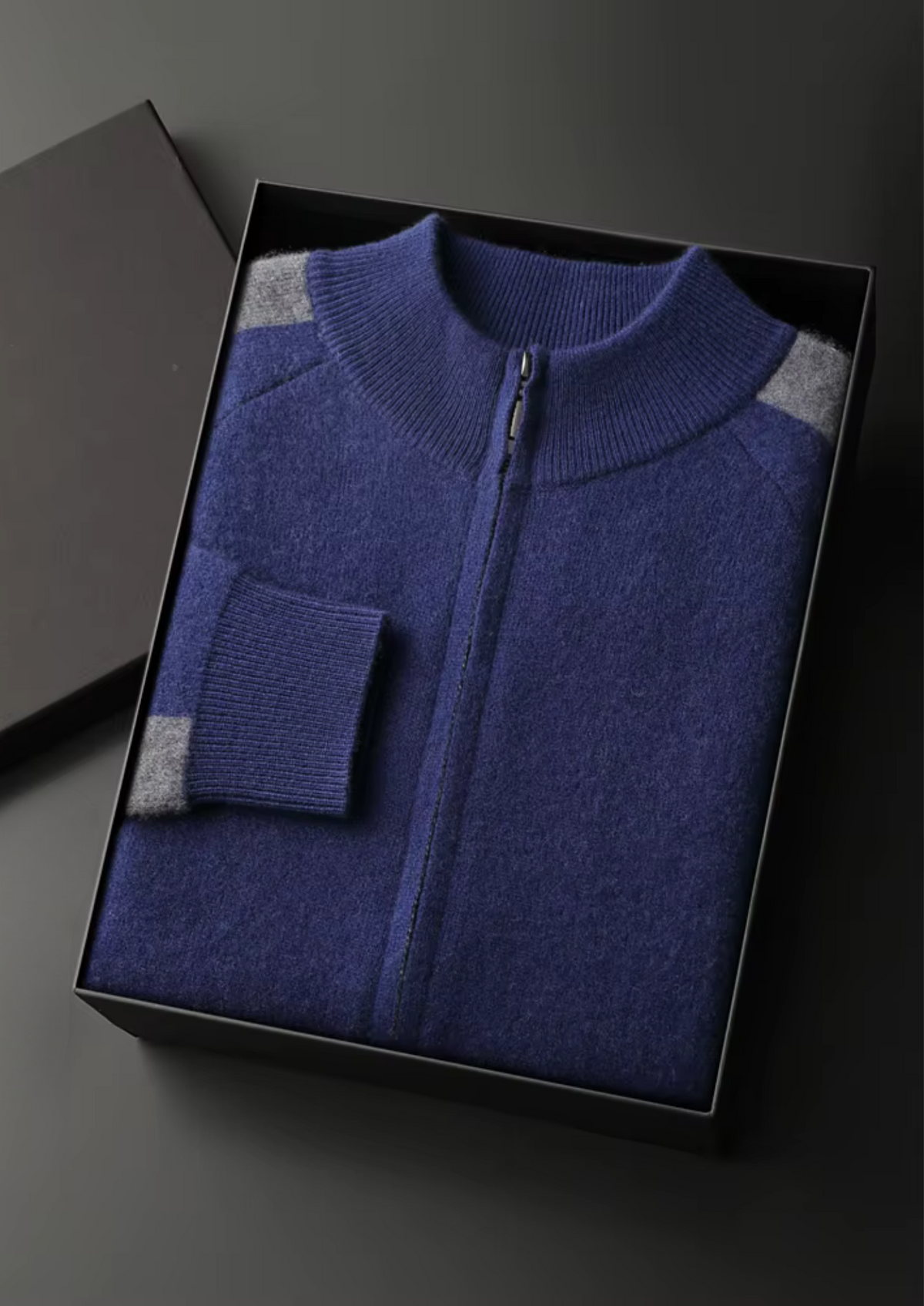Premium Cashmere Navy Blue Torino Leisure Set, view 7