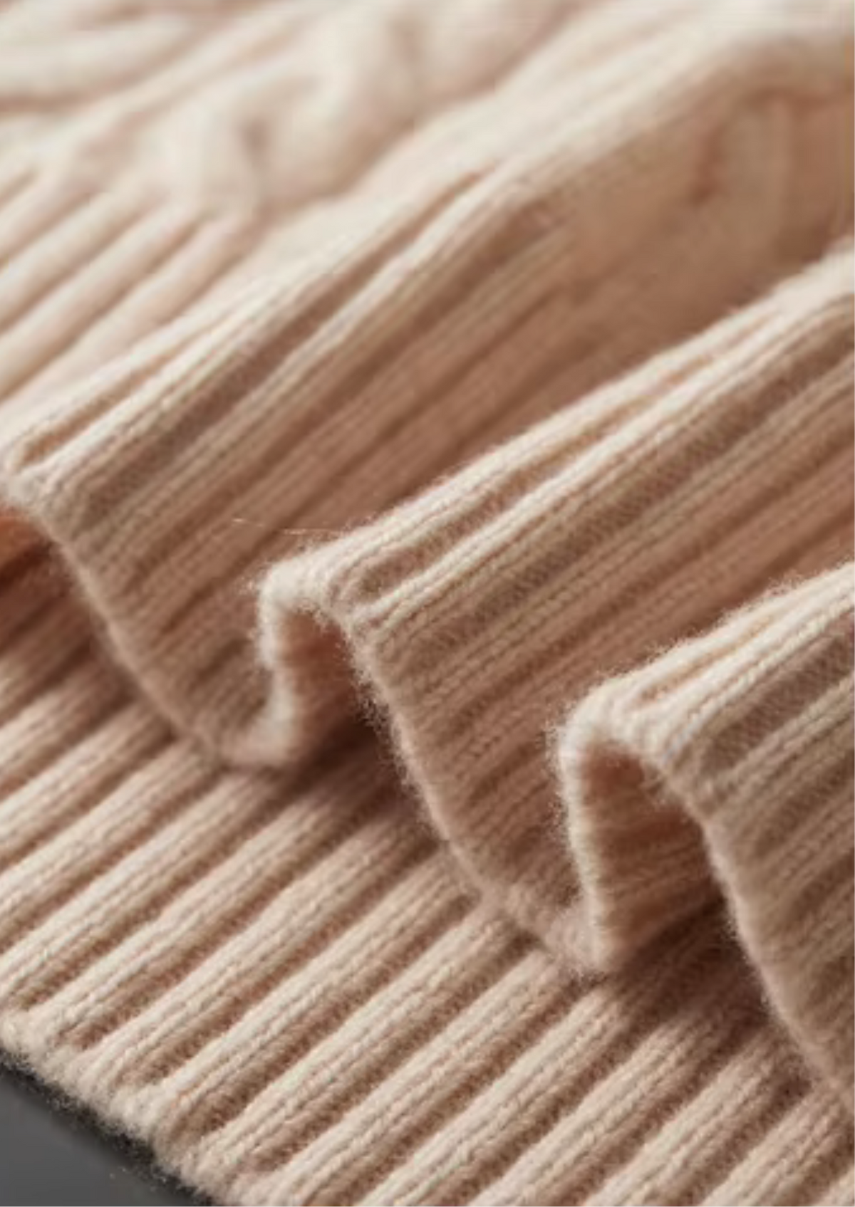 Pure Extra-Fine Merino Wool Cable Knit Crewneck, view 4