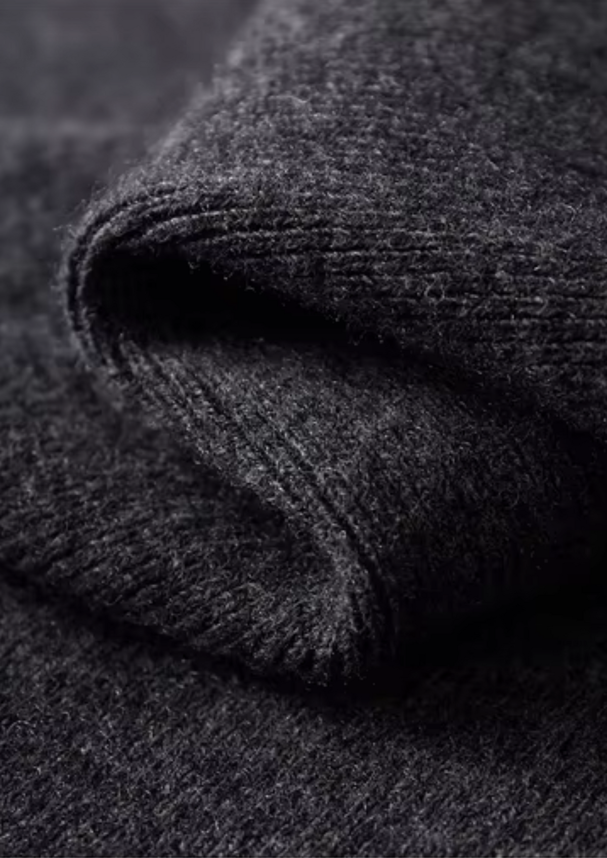 Pure Extra-Fine Merino Wool Ribbed Polo Cardigan, view 3