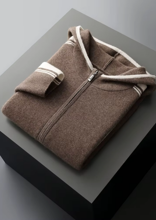 Pure Extra-Fine Merino Wool Dark Mocha Damien Set, view 2