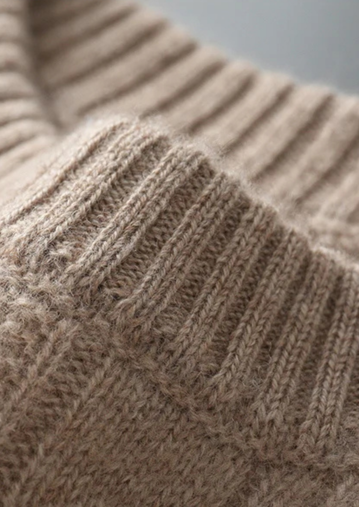 Pure Extra-Fine Merino Wool Cable Crewneck, view 4