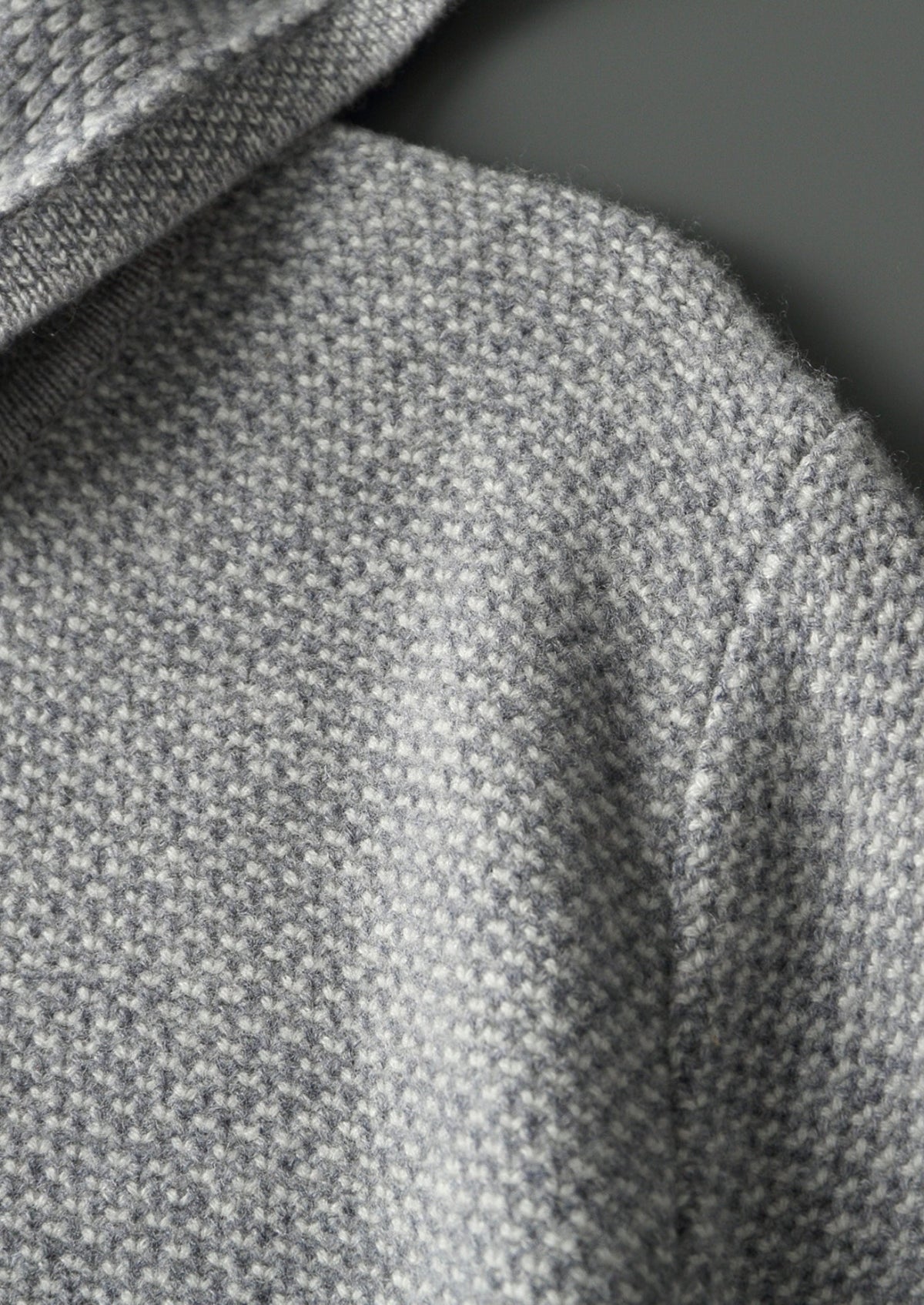 Pure Extra-Fine Merino Wool Jaquard Hoodie, view 6