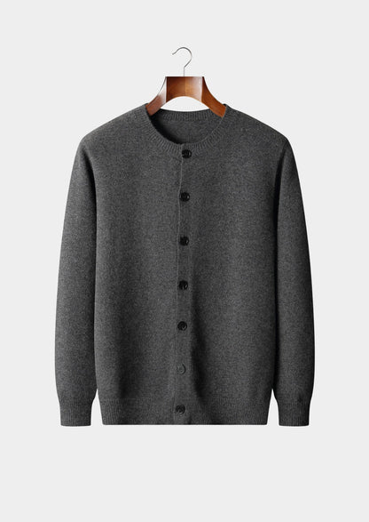 Pure Extra-Fine Merino Wool Classic Button Cardigan, view 12