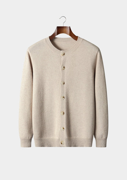 Pure Extra-Fine Merino Wool Classic Button Cardigan, view 13