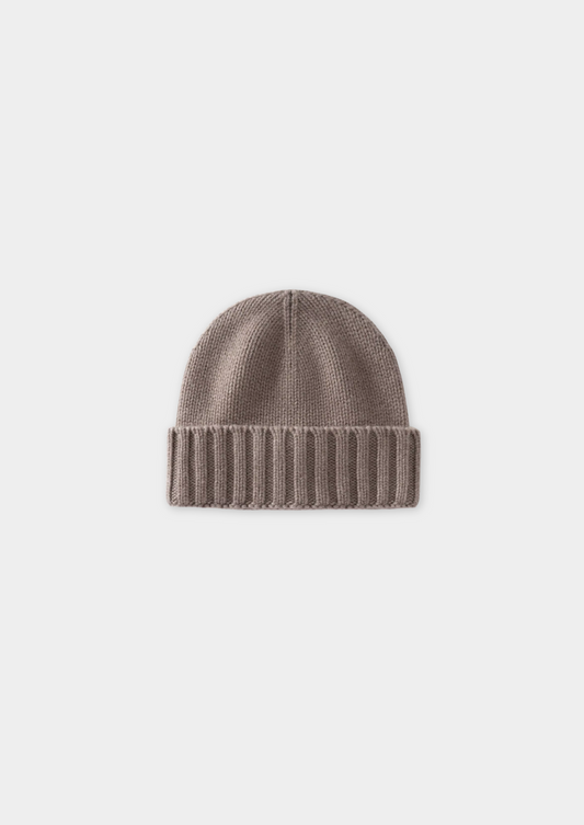 Beige Cashmere Traiano Beanie, view 1
