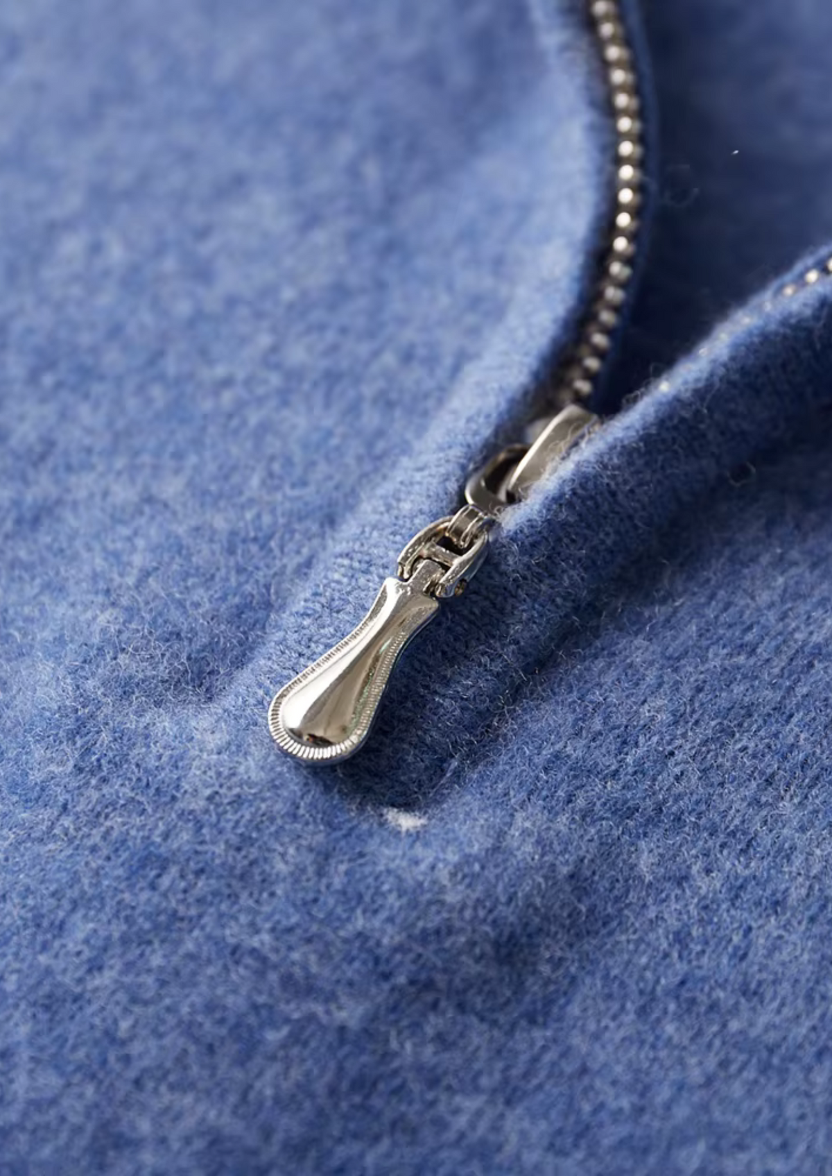 Pure Extra-Fine Merino Wool Half Zip Polo, view 8