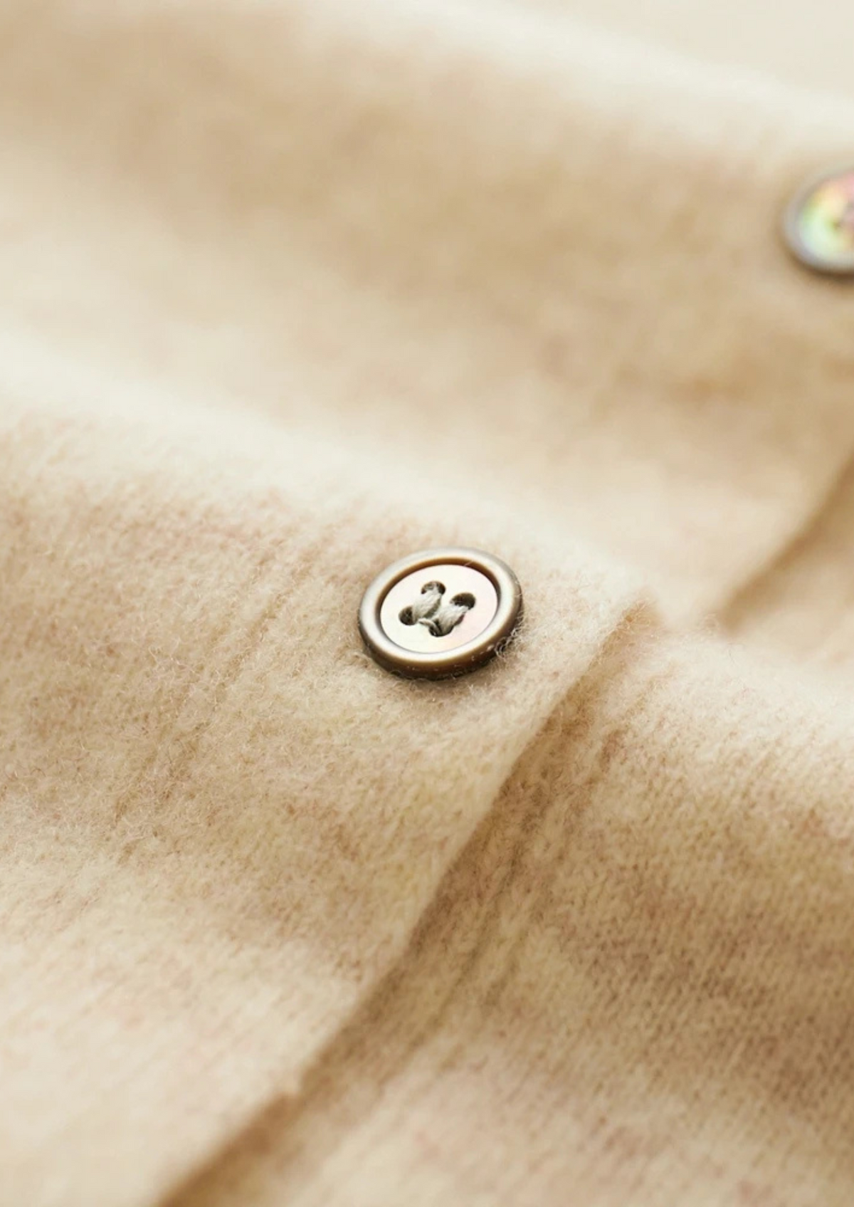 Pure Extra-Fine Merino Wool Polo Cardigan, view 10