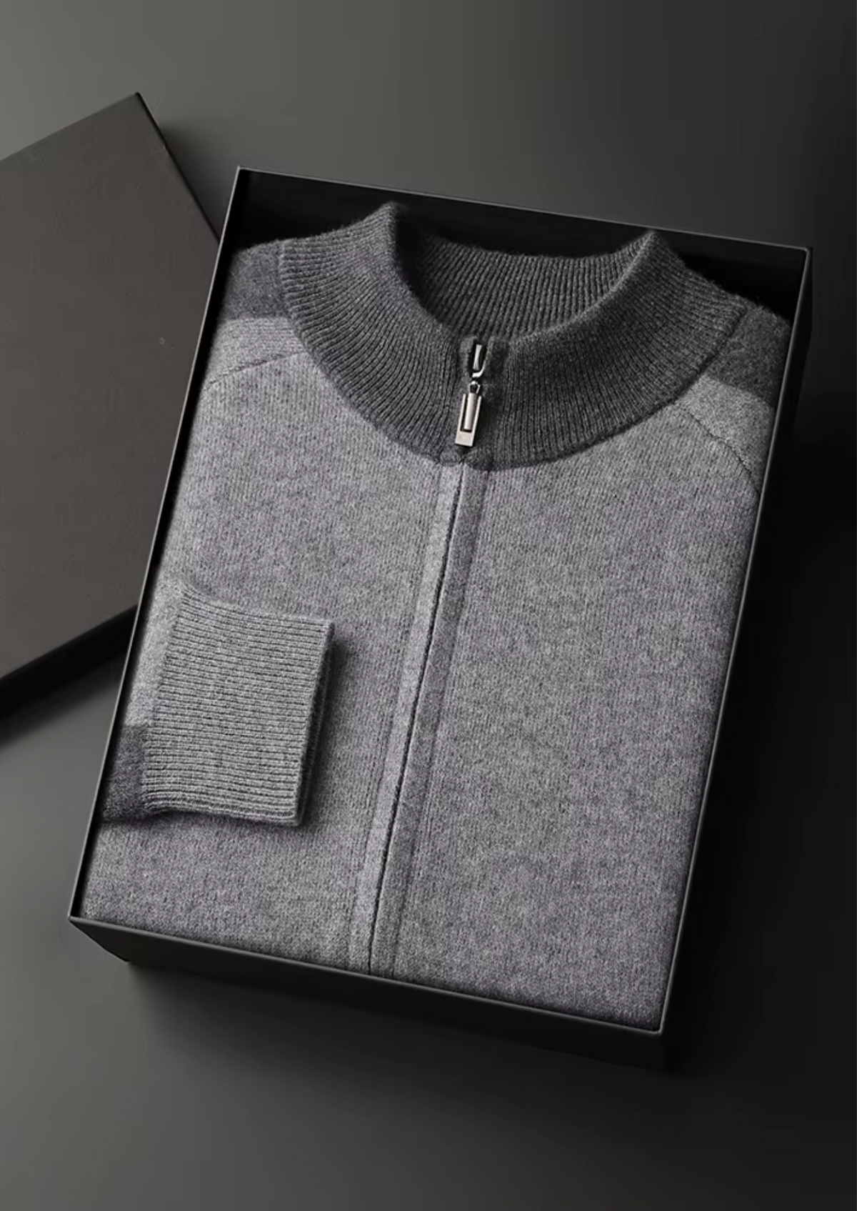 Premium Cashmere Dark Gray Torino Leisure Set, view 9