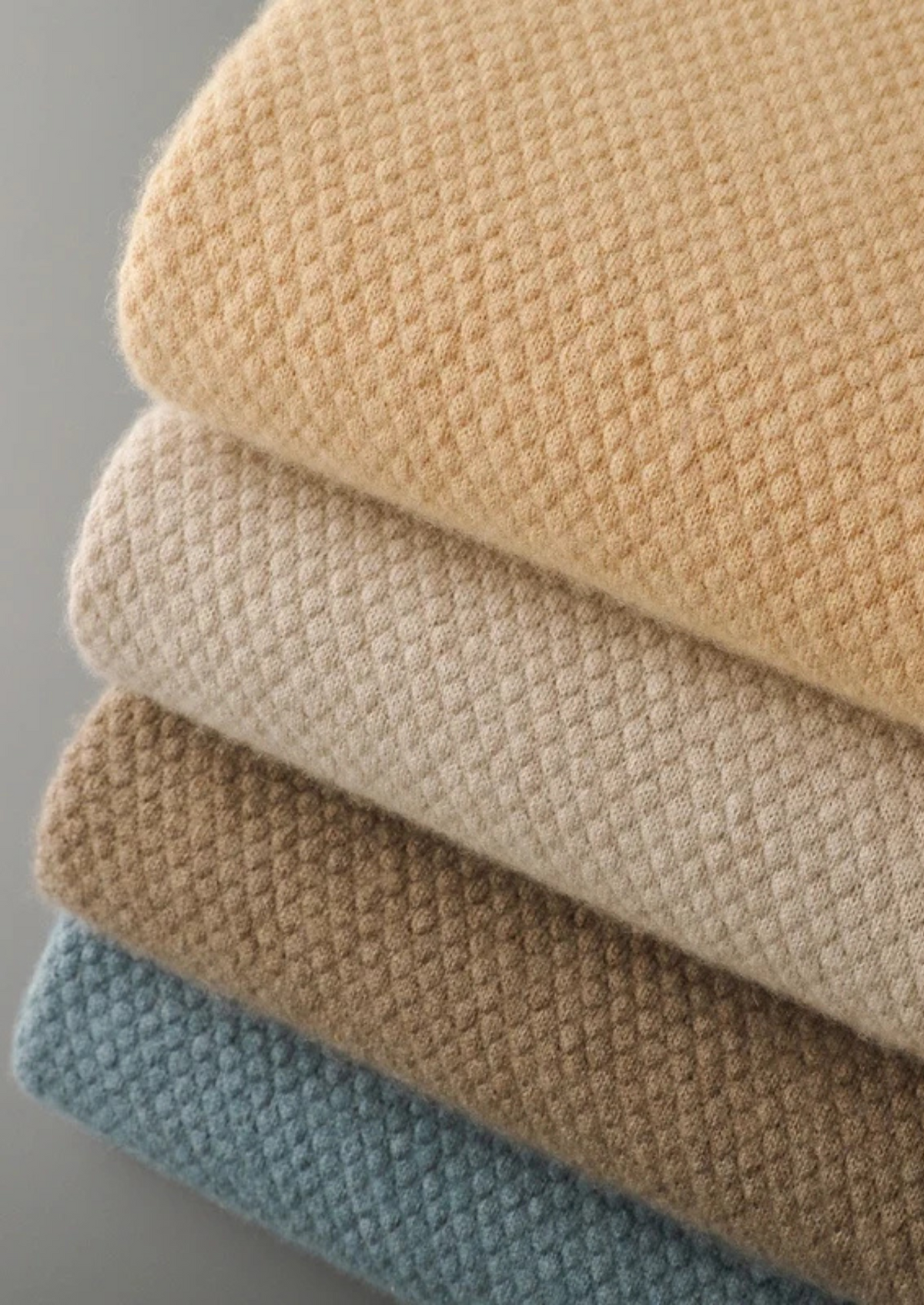 Premium Cashmere Mustard Two-Tone Polo, view 9