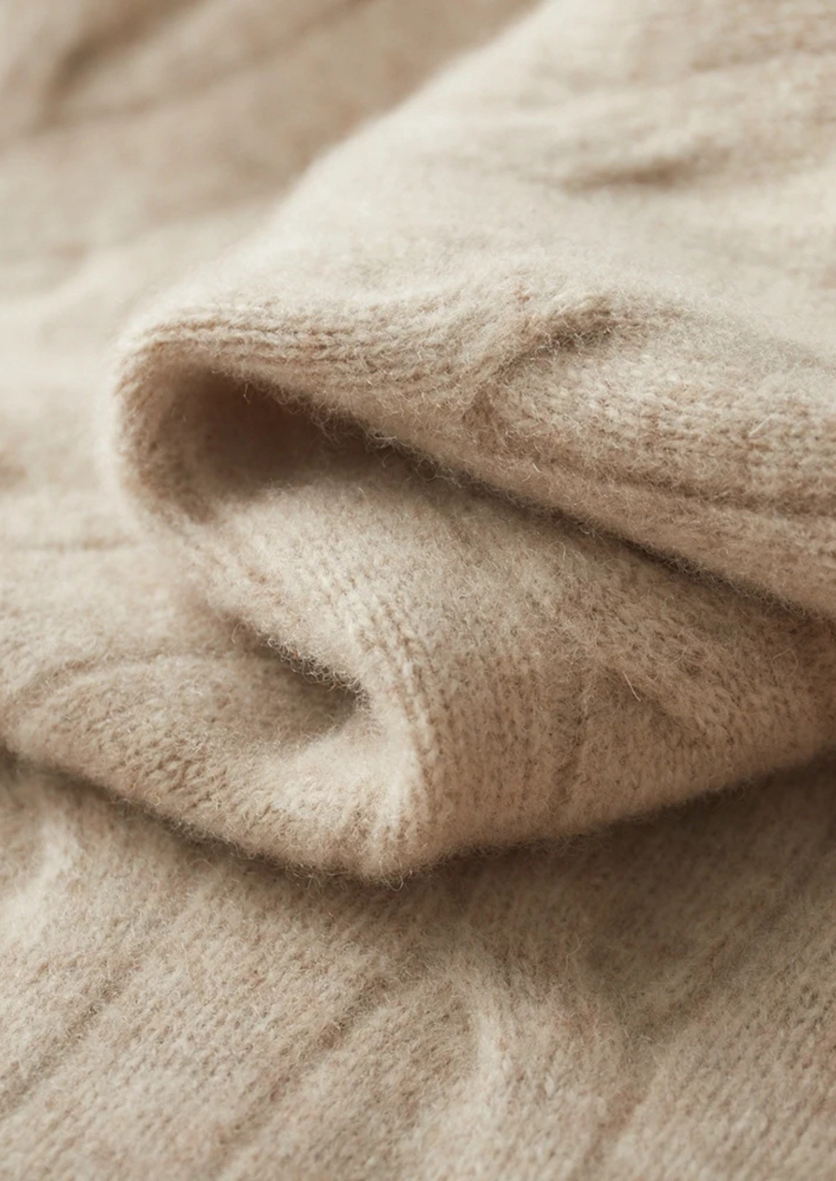 Pure Extra-Fine Merino Wool Cable Half Zip, view 10
