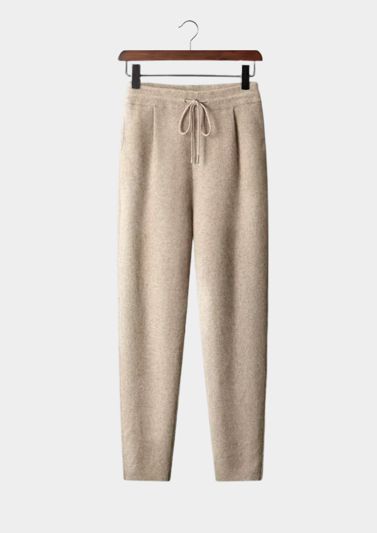 Premium Cashmere Pleated Trousers, view 4