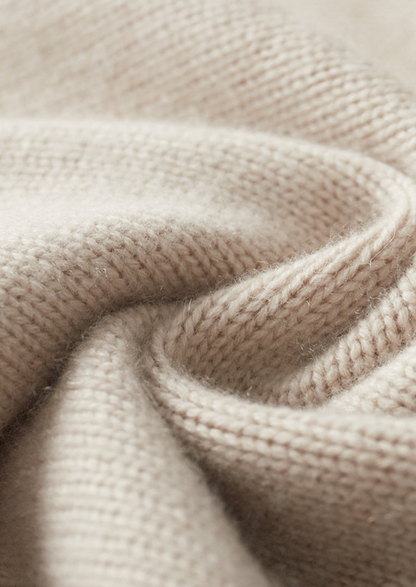 Pure Cashmere Off White Half Zip Sweater, view 6