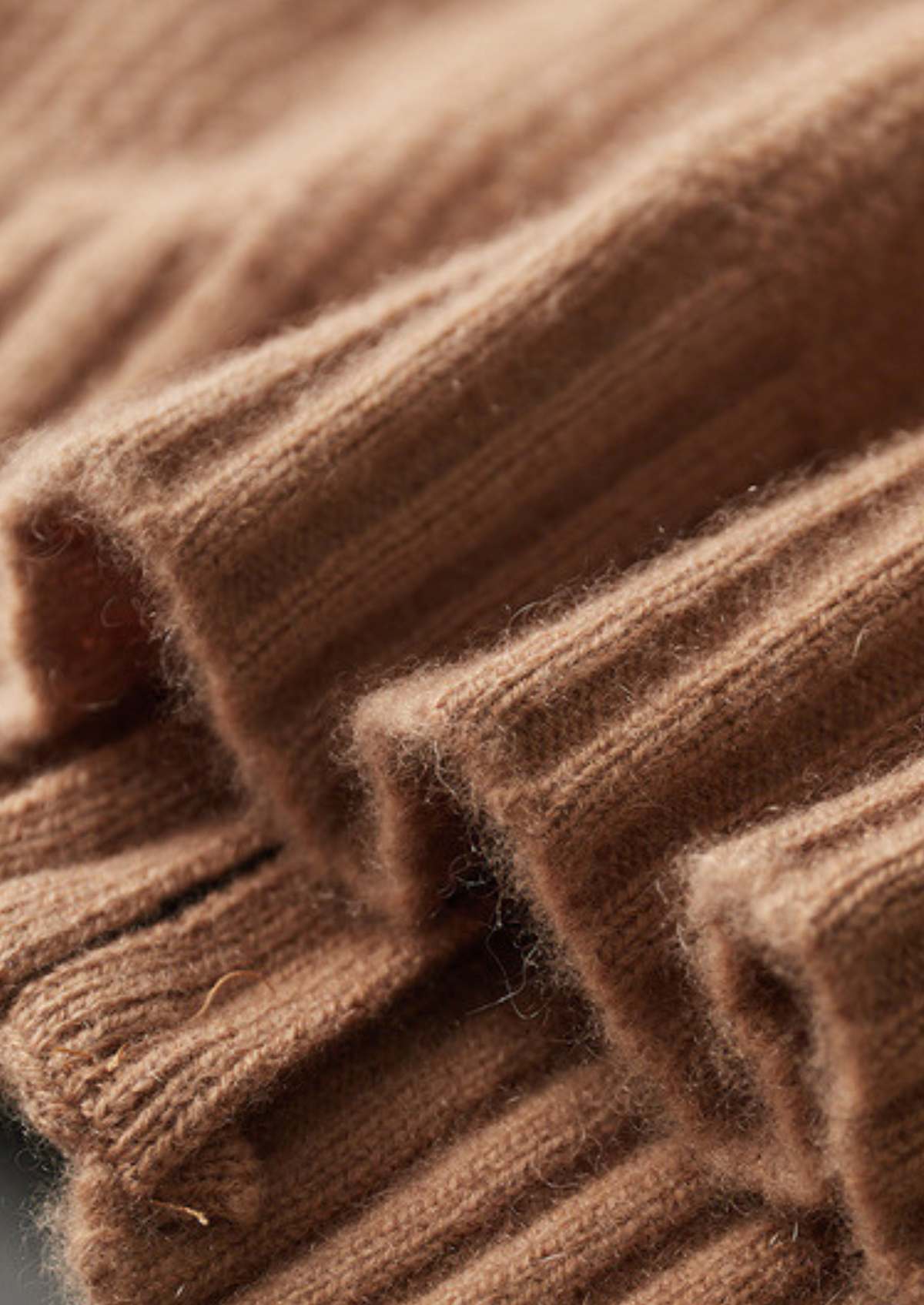 Pure Cashmere Mustard Ribbed Zip Cardigan, view 8