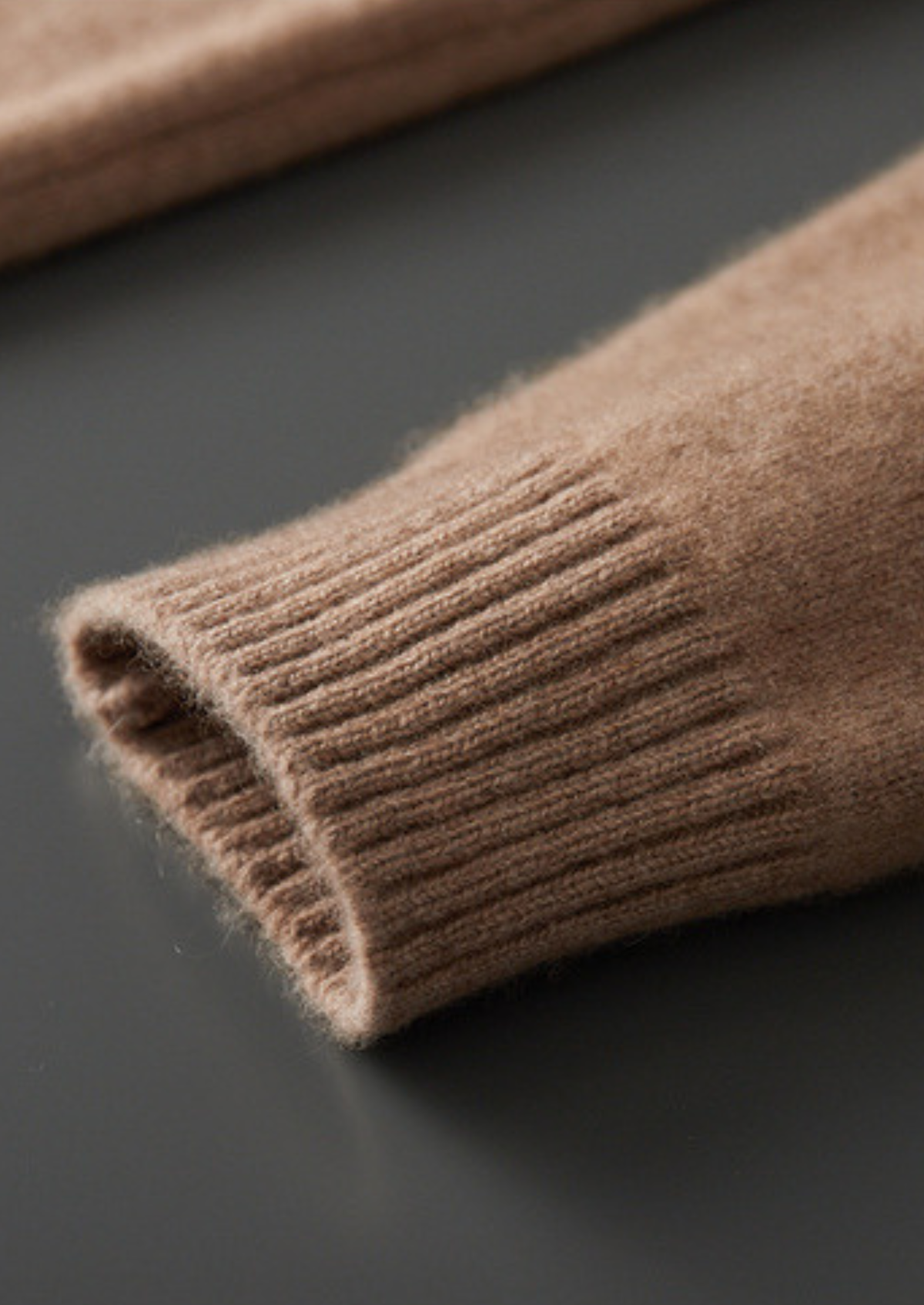 Pure Cashmere Beige Essential Crewneck, view 8