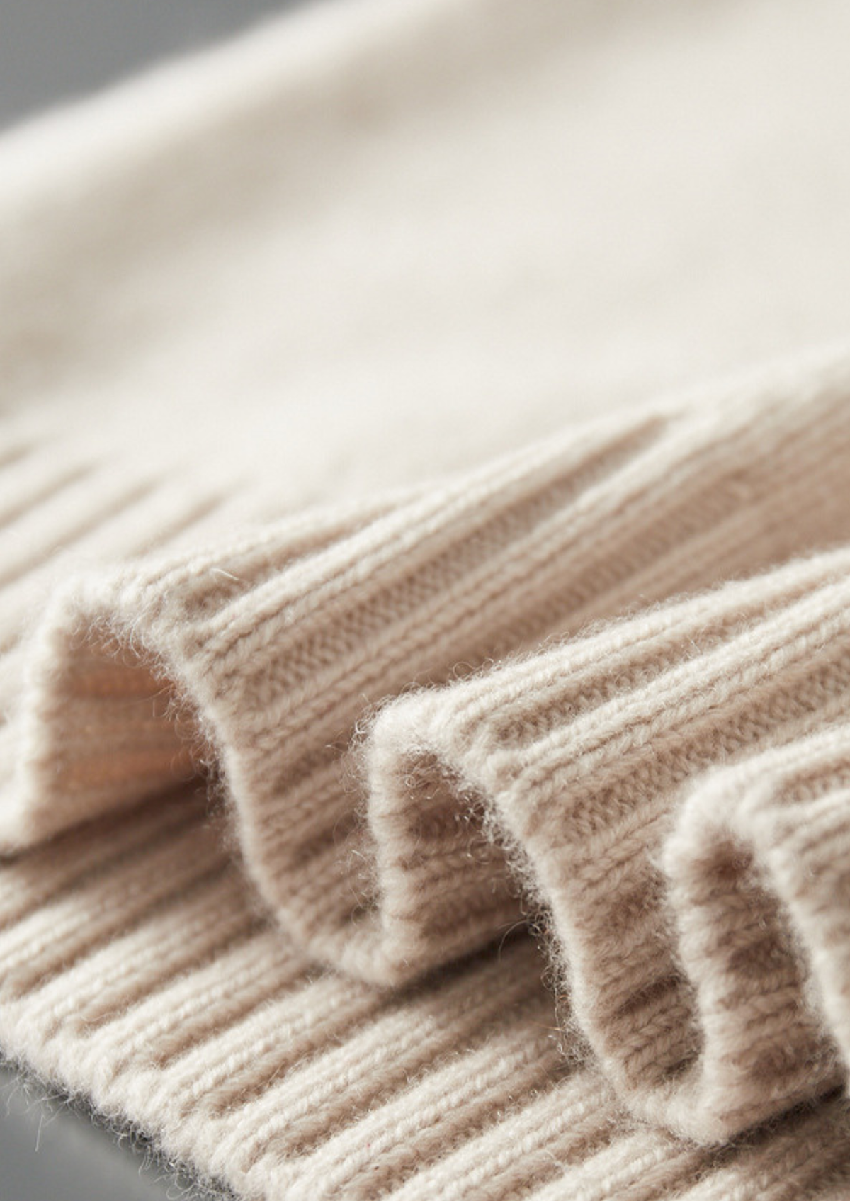 Pure Cashmere Off White Half Zip Sweater, view 8