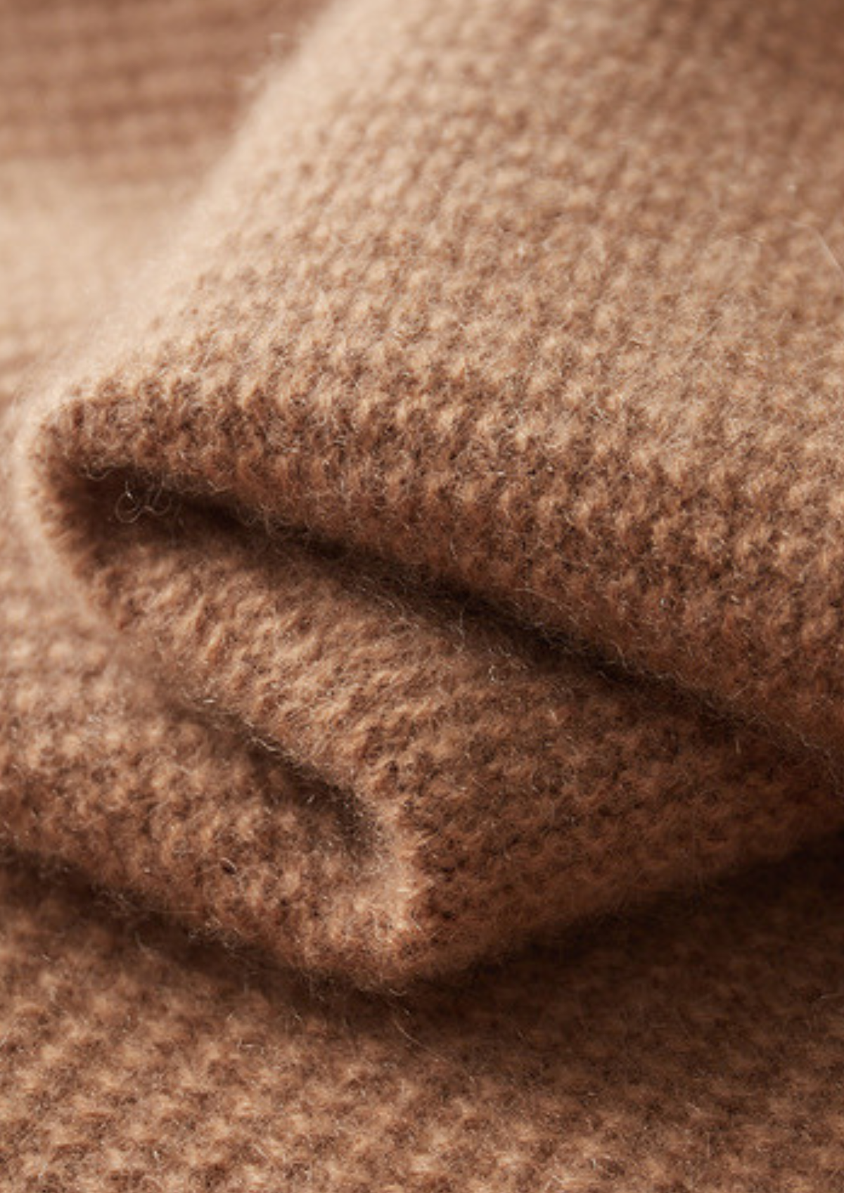 Pure Cashmere Mustard Ribbed Zip Cardigan, view 9