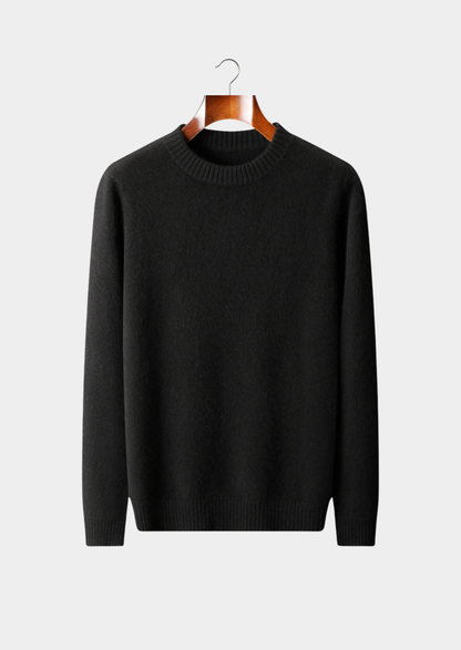 Pure Cashmere Black Essential Crewneck, view 1