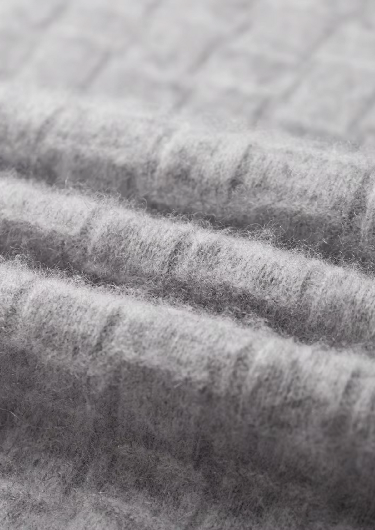 Pure Extra-Fine Merino Wool Textured Mockneck, view 4