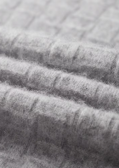 Pure Extra-Fine Merino Wool Textured Mockneck, view 4