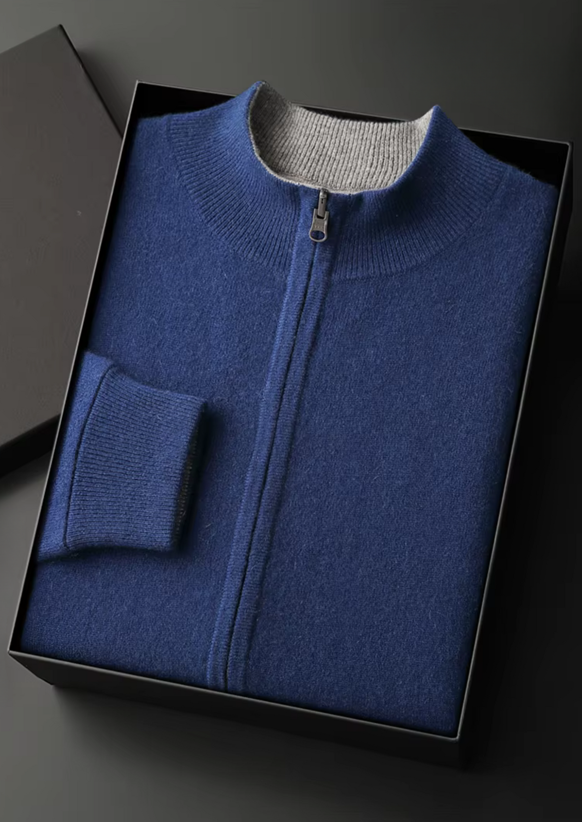 Pure Extra-Fine Merino Wool Zip Cardigan, view 11