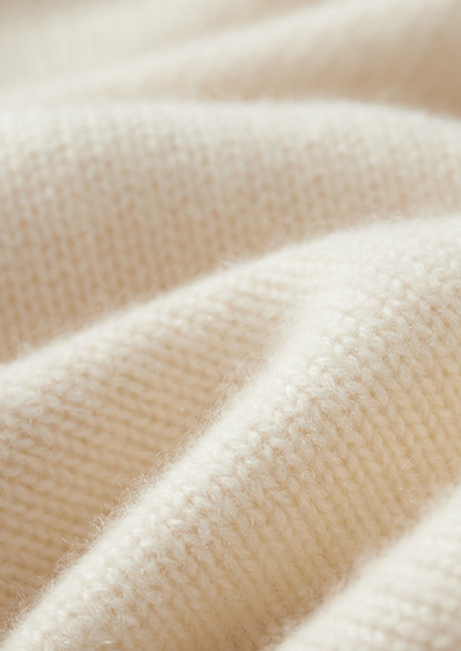 Pure Cashmere Ivory Essential Rollneck, view 7