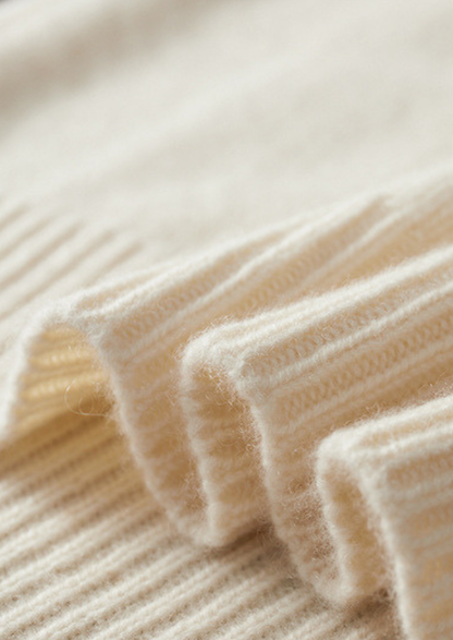 Pure Cashmere Ivory Essential Rollneck, view 5