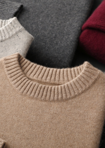 Pure Cashmere Navy Blue Essential Crewneck, view 3