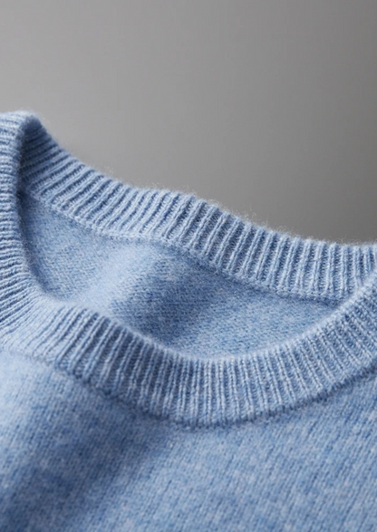 Pure Extra-Fine Merino Wool Classic Crewneck, view 5