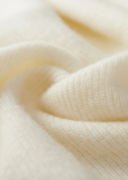 Premium Cashmere Ribbed Half-Zip Sweater, view 10
