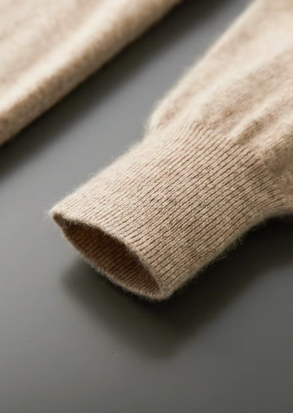 Pure Extra-Fine Merino Wool Classic V-Neck Sweater, view 8