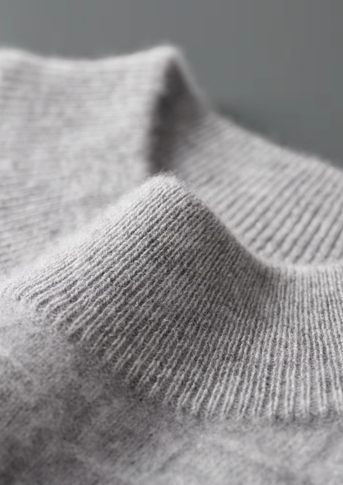 Pure Extra-Fine Merino Wool Textured Mockneck, view 6