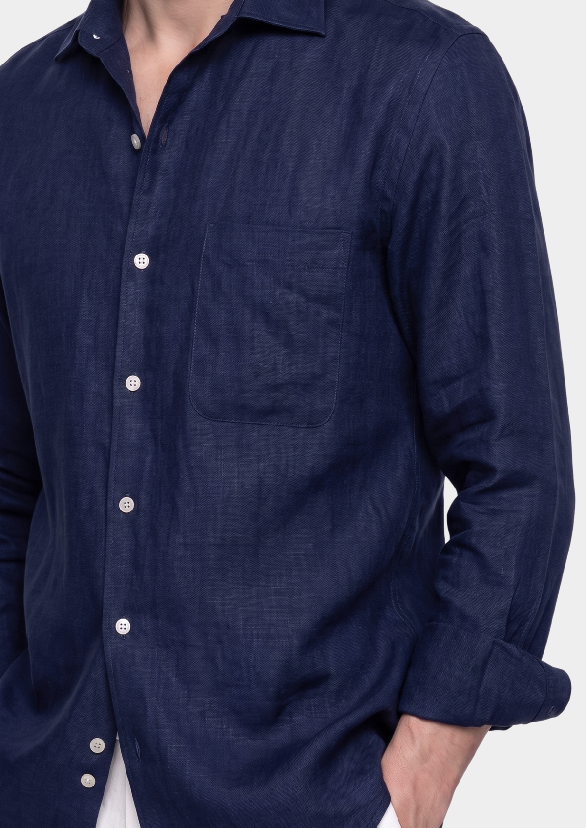 Tiberina Coastal Shirt - Navy Blue, view 4