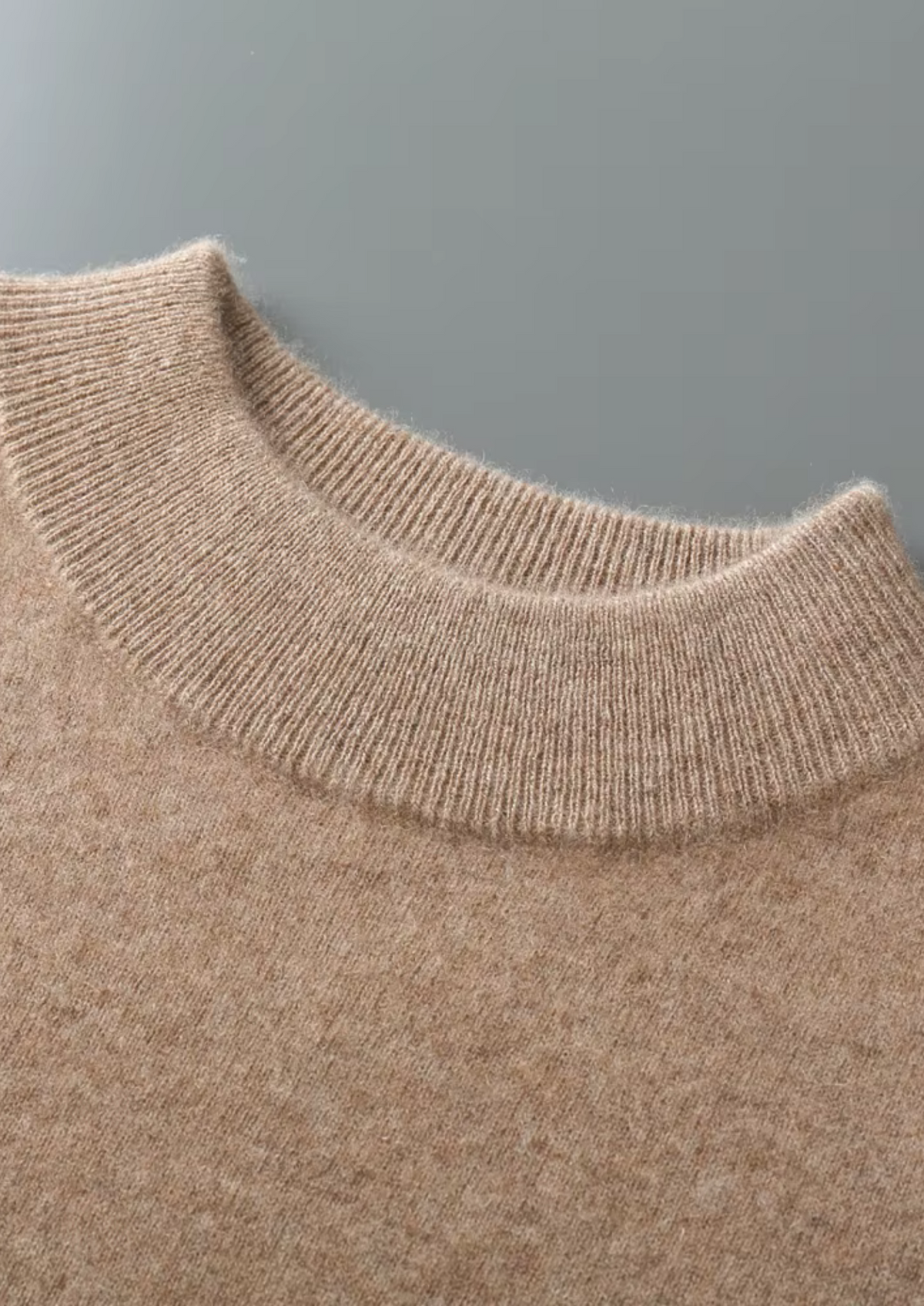 Pure Extra-Fine Merino Wool Classic Mockneck, view 6