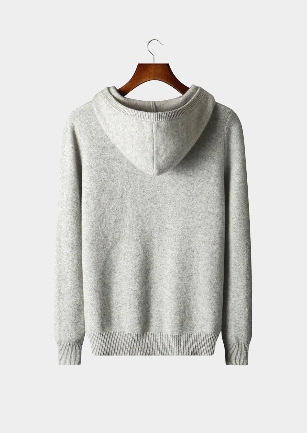 Pure Extra-Fine Merino Wool Quarter-Zip Hoodie, view 13