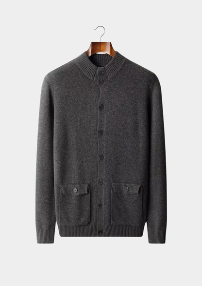 Pure Extra-Fine Merino Wool Button Cardigan, view 1