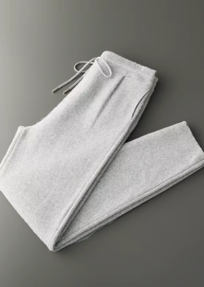 Premium Cashmere Pleated Trousers, view 3
