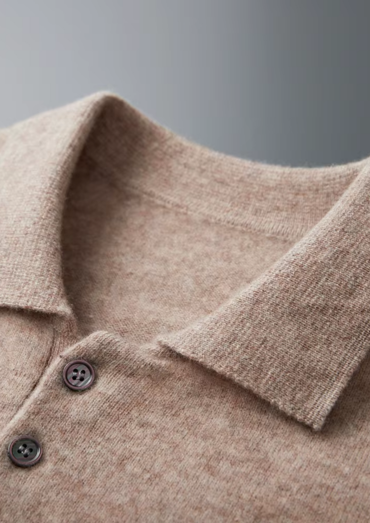 Pure Extra-Fine Merino Wool Classic Sweater Polo, view 7