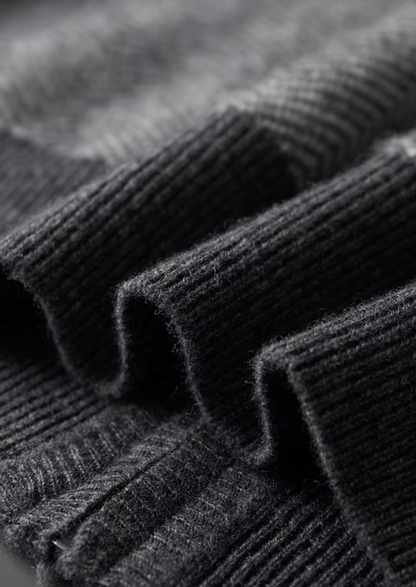 Pure Extra-Fine Merino Wool Gray Herringbone Set, view 7