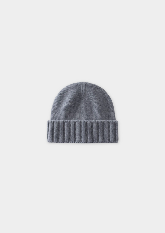 Light Gray Cashmere Traiano Beanie, view 1