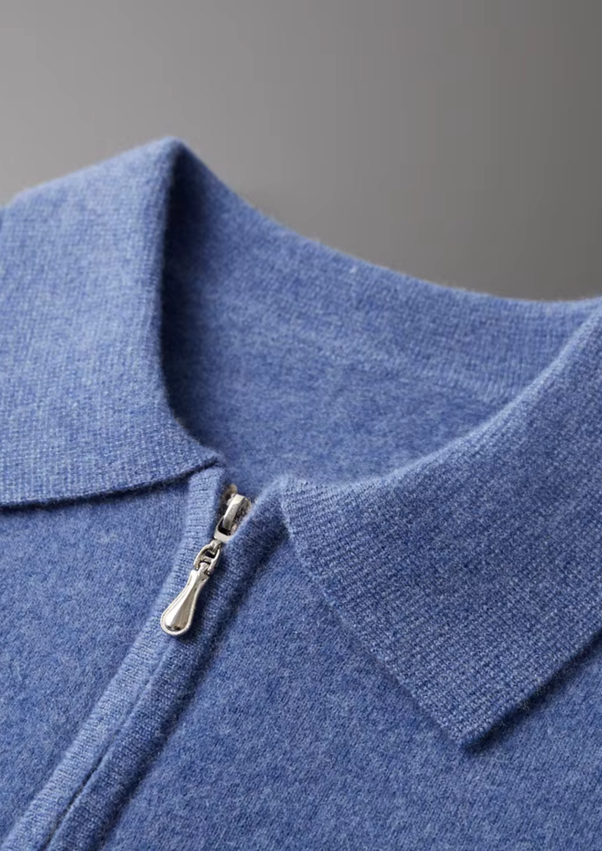 Pure Extra-Fine Merino Wool Half Zip Polo, view 7